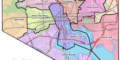 Karta över washington dc distriktet