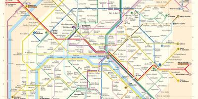 Washington dc metro karta med gator