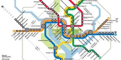 Washington dc metro rail karta