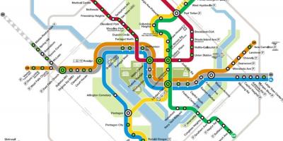 Washington metro station karta