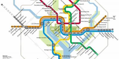 Washington dc metro system karta