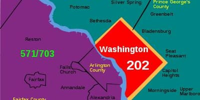Dc postnummer karta genom stadsdel