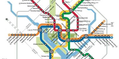 Washington dc kollektivtrafik karta