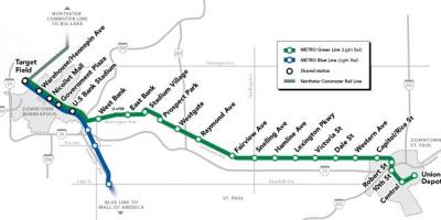 Gröna linjen dc metro karta