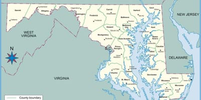 Maryland dc karta