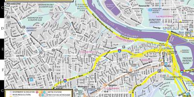 Karta över streetwise washington dc