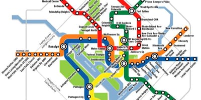 Dc tågstationen karta