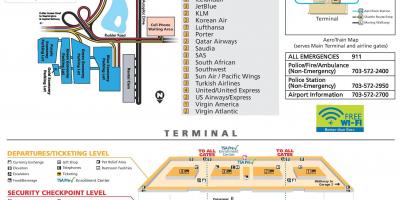 Washington dulles airport karta